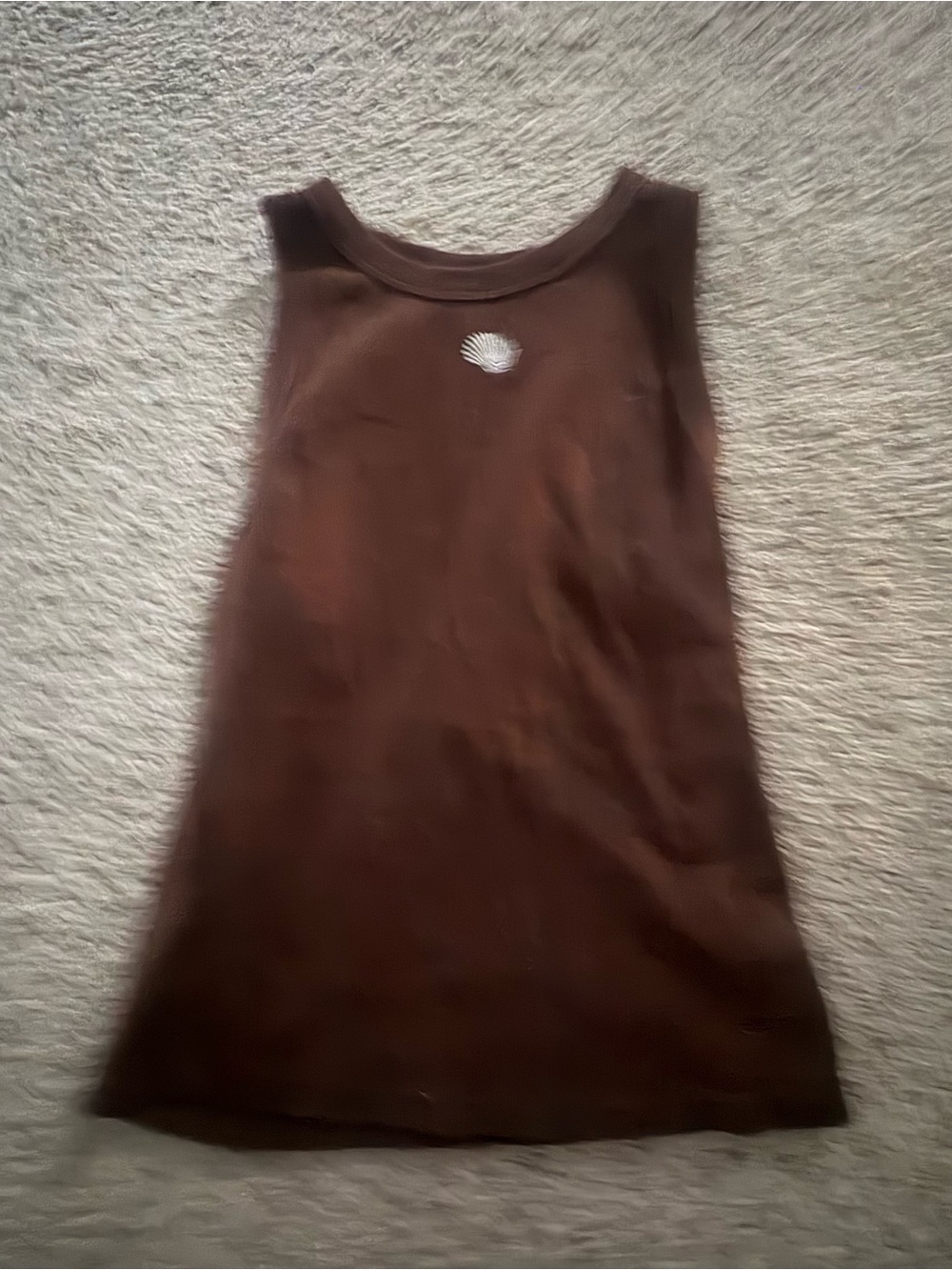 Target Brown Girls' Tank Top with Shell Appliqué